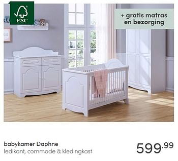 Promoties Babykamer daphne - Huismerk - Baby & Tiener Megastore - Geldig van 11/10/2020 tot 17/10/2020 bij Baby & Tiener Megastore