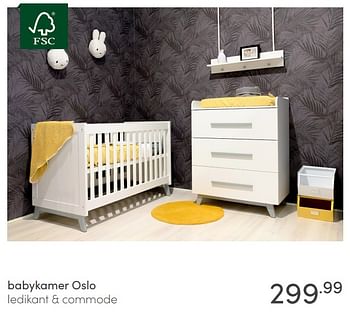 Promotions Babykamer oslo - Produit Maison - Baby & Tiener Megastore - Valide de 11/10/2020 à 17/10/2020 chez Baby & Tiener Megastore