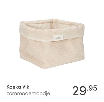 Promoties Koeka vik commodemandje - Koeka - Geldig van 11/10/2020 tot 17/10/2020 bij Baby & Tiener Megastore