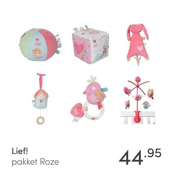 Promoties Lief! pakket roze - Lief! - Geldig van 11/10/2020 tot 17/10/2020 bij Baby & Tiener Megastore