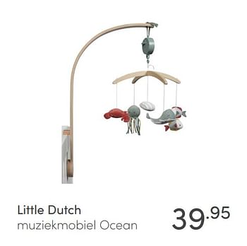 Promoties Little dutch muziekmobiel ocean - Little Dutch - Geldig van 11/10/2020 tot 17/10/2020 bij Baby & Tiener Megastore
