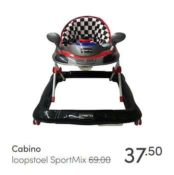 Promoties Cabino loopstoel sportmix - Cabino - Geldig van 11/10/2020 tot 17/10/2020 bij Baby & Tiener Megastore