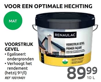 Promoties Voorstrijk gevel - Renaulac - Geldig van 14/10/2020 tot 26/10/2020 bij BricoPlanit