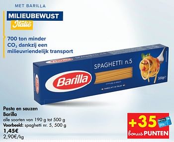 Promoties Pasta en sauzen barilla spaghetti - Barilla - Geldig van 14/10/2020 tot 26/10/2020 bij Carrefour