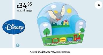 Promotions Kinderzetel dumbo - Disney - Valide de 22/10/2020 à 06/12/2020 chez Dreamland