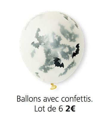 Promotions Ballons avec confettis - Produit Maison - Flying Tiger Copenhagen - Valide de 25/09/2020 à 30/10/2020 chez Flying Tiger Copenhagen