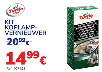 Promoties Kit koplampvernieuwer - Turtle wax - Geldig van 12/10/2020 tot 17/11/2020 bij Auto 5