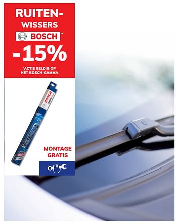Promotions Ruitenwissers bosch -15% - Bosch - Valide de 12/10/2020 à 17/11/2020 chez Auto 5
