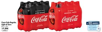 Promoties Coca-cola regular light of zero - Coca Cola - Geldig van 14/10/2020 tot 26/10/2020 bij Carrefour