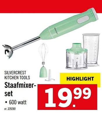 Promoties Silvercrest Kitchen Tools Staafmixerset - Silvercrest Kitchen Tools - Geldig van 19/10/2020 tot 24/10/2020 bij Lidl