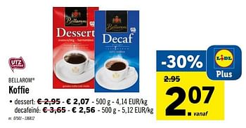 Promoties Koffie dessert - Bellarom - Geldig van 19/10/2020 tot 24/10/2020 bij Lidl