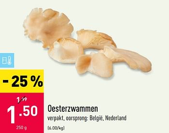 Promoties Oesterzwammen - Huismerk - Aldi - Geldig van 19/10/2020 tot 30/10/2020 bij Aldi
