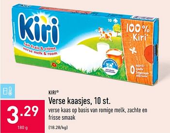 Promotions Verse kaasjes - KIRI - Valide de 19/10/2020 à 30/10/2020 chez Aldi