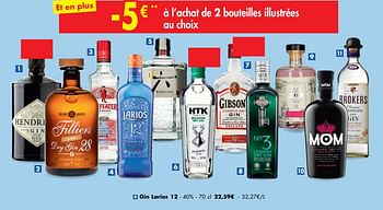 Promotions Gin larios 12 - Larios - Valide de 14/10/2020 à 26/10/2020 chez Carrefour