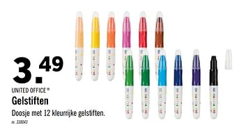 Promoties Gelstiften - United Office - Geldig van 17/10/2020 tot 05/12/2020 bij Lidl