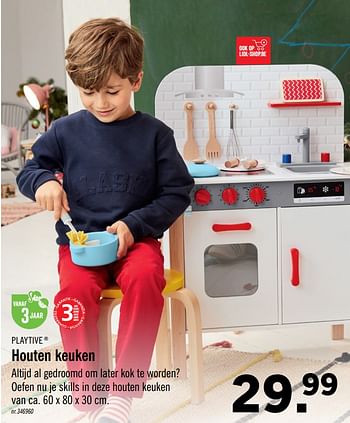 Promoties Houten keuken - Playtive Junior - Geldig van 17/10/2020 tot 05/12/2020 bij Lidl