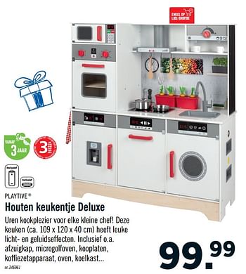 Promoties Houten keukentje deluxe - Playtive Junior - Geldig van 17/10/2020 tot 05/12/2020 bij Lidl