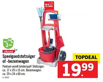 Promoties Speelgoedstofzuiger of -bezemwagen - Vileda - Geldig van 17/10/2020 tot 05/12/2020 bij Lidl