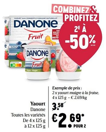Promotions Yaourt danone - Danone - Valide de 15/10/2020 à 21/10/2020 chez Delhaize