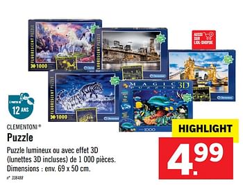 Promotion Lidl Puzzle Clementoni Jouets Valide Jusqua 4 Promobutler