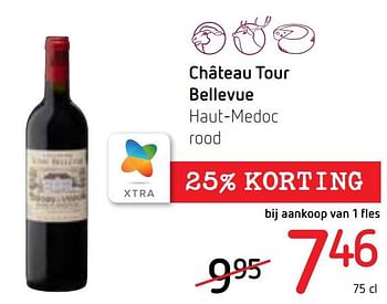 Promotions Château tour bellevue haut-medoc rood - Vins rouges - Valide de 22/10/2020 à 04/11/2020 chez Spar (Colruytgroup)