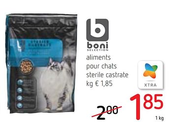 Promotions Aliments pour chats sterile castrate - Boni - Valide de 22/10/2020 à 04/11/2020 chez Spar (Colruytgroup)