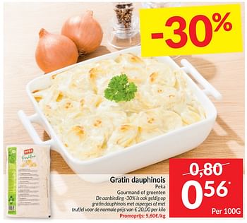 Promoties Gratin dauphinois peka gourmand of groenten - Peka - Geldig van 20/10/2020 tot 25/10/2020 bij Intermarche