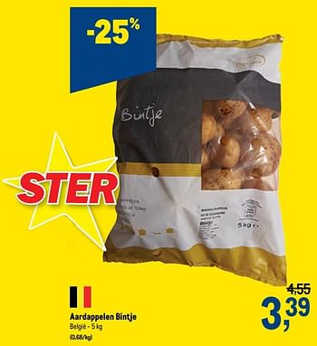 Promoties Aardappelen bintje - Huismerk - Makro - Geldig van 21/10/2020 tot 03/11/2020 bij Makro