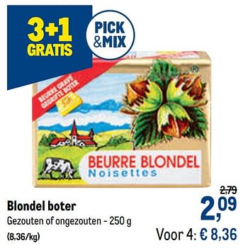 Promotions Blondel boter - Beurre Blondel - Valide de 21/10/2020 à 03/11/2020 chez Makro