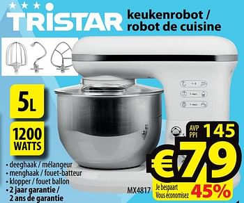 Promoties Tristar keukenrobot - robot de cuisine mx4817 - Tristar - Geldig van 21/10/2020 tot 28/10/2020 bij ElectroStock