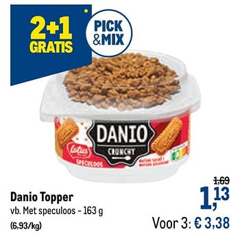 Promoties Danio topper met speculoos - Danio - Geldig van 21/10/2020 tot 03/11/2020 bij Makro