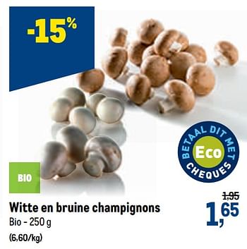 Promoties Witte en bruine champignons - Huismerk - Makro - Geldig van 21/10/2020 tot 03/11/2020 bij Makro