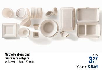 Promoties Metro professional duurzaam eetgerei borden - Huismerk - Makro - Geldig van 21/10/2020 tot 03/11/2020 bij Makro