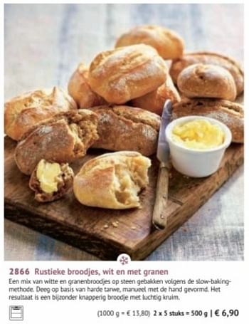 Promoties Rustieke broodjes wit en met granen - Huismerk - Bofrost - Geldig van 28/09/2020 tot 28/03/2021 bij Bofrost