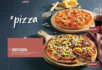 Promoties American pizza beef + cheddar - Huismerk - Bofrost - Geldig van 28/09/2020 tot 28/03/2021 bij Bofrost