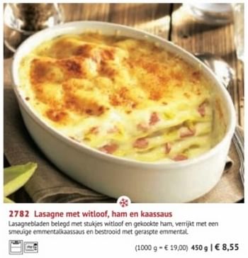Promoties Lasagne met witloof ham en kaassaus - Huismerk - Bofrost - Geldig van 28/09/2020 tot 28/03/2021 bij Bofrost