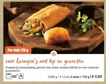 Promoties Loempia`s met kip en groenten - Huismerk - Bofrost - Geldig van 28/09/2020 tot 28/03/2021 bij Bofrost