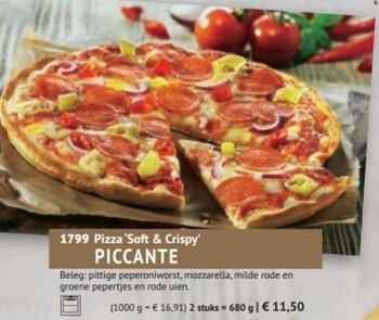 Promoties Pizza soft + crispy piccante - Huismerk - Bofrost - Geldig van 28/09/2020 tot 28/03/2021 bij Bofrost
