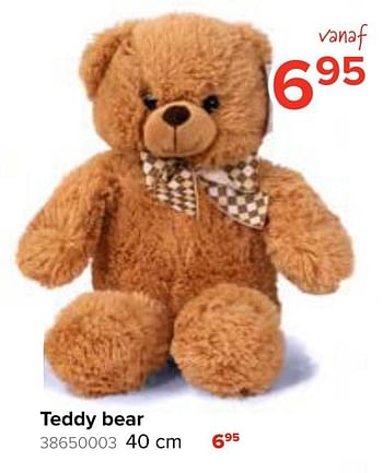 Promoties Teddy bear 40 cm - Huismerk - Euroshop - Geldig van 17/10/2020 tot 06/12/2020 bij Euro Shop