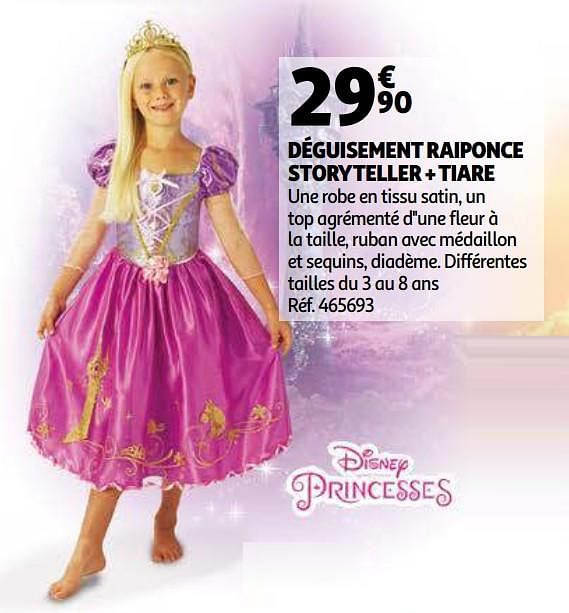 Deguisement raiponce outlet auchan