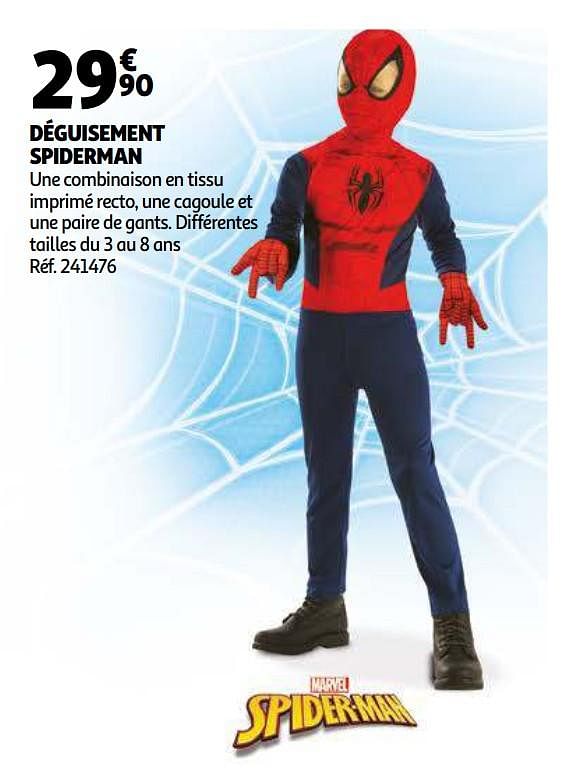 Spider man D guisement spiderman En promotion chez Auchan Ronq