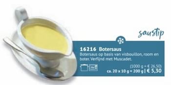 Promoties Botersaus - Huismerk - Bofrost - Geldig van 28/09/2020 tot 28/03/2021 bij Bofrost