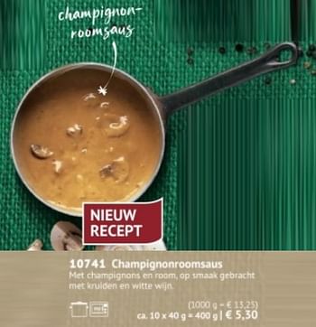 Promotions Champignonroomsaus - Produit maison - Bofrost - Valide de 28/09/2020 à 28/03/2021 chez Bofrost