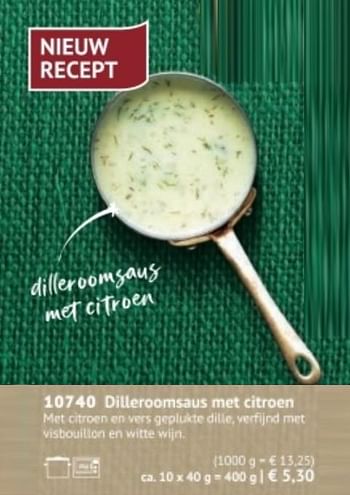 Promoties Dilleroomsaus met citroen - Huismerk - Bofrost - Geldig van 28/09/2020 tot 28/03/2021 bij Bofrost