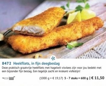 Promoties Heekfilets in fijn deegbeslag - Huismerk - Bofrost - Geldig van 28/09/2020 tot 28/03/2021 bij Bofrost