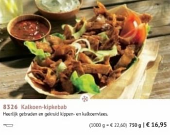 Promoties Kalkoen-kipkebab - Huismerk - Bofrost - Geldig van 28/09/2020 tot 28/03/2021 bij Bofrost