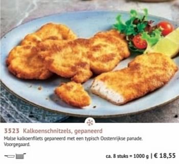 Promotions Kalkoenschnitzels gepaneerd - Produit maison - Bofrost - Valide de 28/09/2020 à 28/03/2021 chez Bofrost