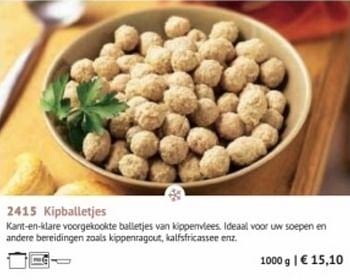 Promotions Kipballetjes - Produit maison - Bofrost - Valide de 28/09/2020 à 28/03/2021 chez Bofrost