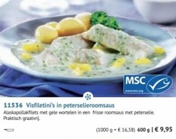Promoties Visfiletini`s in peterselieroomsaus - Huismerk - Bofrost - Geldig van 28/09/2020 tot 28/03/2021 bij Bofrost