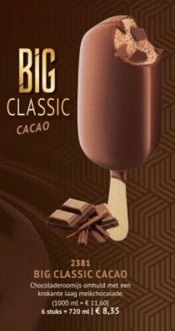 Promoties Big classic cacao - Huismerk - Bofrost - Geldig van 28/09/2020 tot 28/03/2021 bij Bofrost